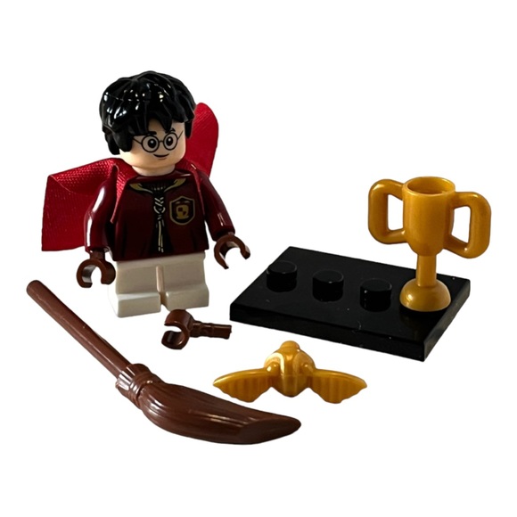 Harry Potter Draco Malfoy Quidditch Match Mini Figures Broom Lego Compatible - Picture 3 of 8
